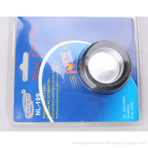 Non Stick Keratin Glue Hot Pot Hot Melt Glue Pot Hair extension Salon tools for Hair Extension